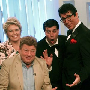 Jonathan Coleman with Martin and Lewis