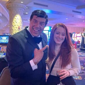 Tony Lewis with Jerry Lewis's granddaughter Morgan